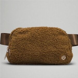 Lululemon Fleece Belt Bag in Burnt Caramel